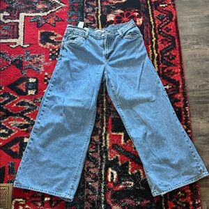 Classic Wide-Leg Women’s Jeans — Light Blue